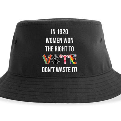 In 1920 Women Won The Right To Vote Don’T Waste It Sustainable Bucket Hat