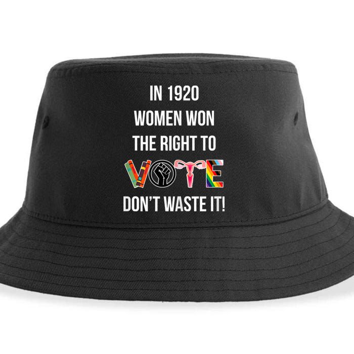 In 1920 Women Won The Right To Vote Don’T Waste It Sustainable Bucket Hat