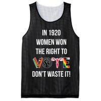 In 1920 Women Won The Right To Vote Don’T Waste It Mesh Reversible Basketball Jersey Tank