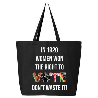 In 1920 Women Won The Right To Vote Don’T Waste It 25L Jumbo Tote