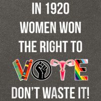 In 1920 Women Won The Right To Vote Don’T Waste It Cotton Canvas Backpack