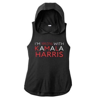 IM 1913% With Kamala Harris 2024 Ladies PosiCharge Tri-Blend Wicking Draft Hoodie Tank