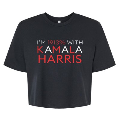 IM 1913% With Kamala Harris 2024 Bella+Canvas Jersey Crop Tee