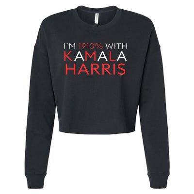 IM 1913% With Kamala Harris 2024 Cropped Pullover Crew