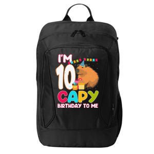 IM 10 Year Old Capy Birthday To Me 10th Birthday Capybara City Backpack