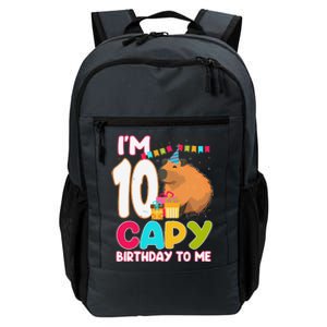 IM 10 Year Old Capy Birthday To Me 10th Birthday Capybara Daily Commute Backpack