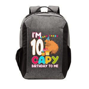 IM 10 Year Old Capy Birthday To Me 10th Birthday Capybara Vector Backpack