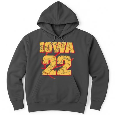 Iowa 22 Basketball Sports Fan Hoodie