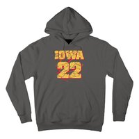 Iowa 22 Basketball Sports Fan Hoodie