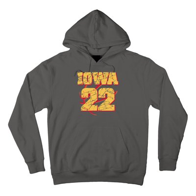 Iowa 22 Basketball Sports Fan Hoodie