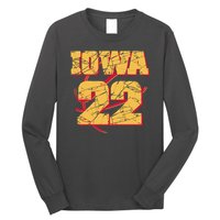 Iowa 22 Basketball Sports Fan Long Sleeve Shirt