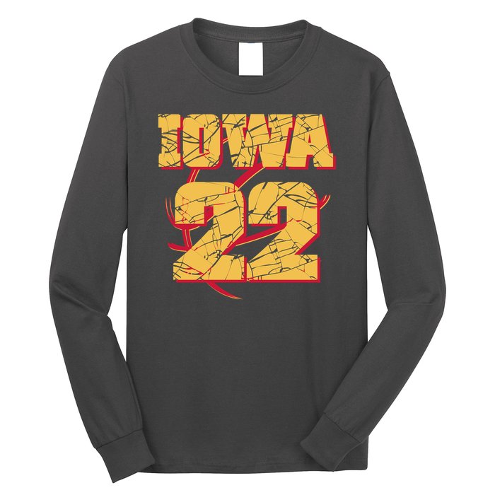 Iowa 22 Basketball Sports Fan Long Sleeve Shirt