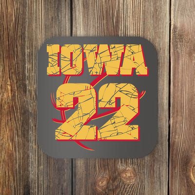 Iowa 22 Basketball Sports Fan Coaster