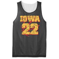 Iowa 22 Basketball Sports Fan Mesh Reversible Basketball Jersey Tank