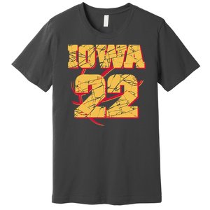 Iowa 22 Basketball Sports Fan Premium T-Shirt