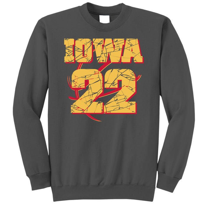 Iowa 22 Basketball Sports Fan Tall Sweatshirt