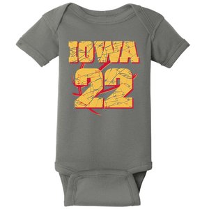 Iowa 22 Basketball Sports Fan Baby Bodysuit