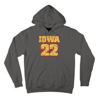 Iowa 22 Basketball Sports Fan Tall Hoodie