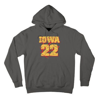 Iowa 22 Basketball Sports Fan Tall Hoodie