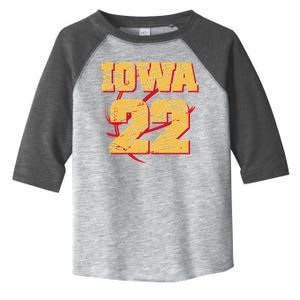 Iowa 22 Basketball Sports Fan Toddler Fine Jersey T-Shirt