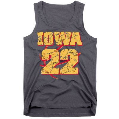 Iowa 22 Basketball Sports Fan Tank Top