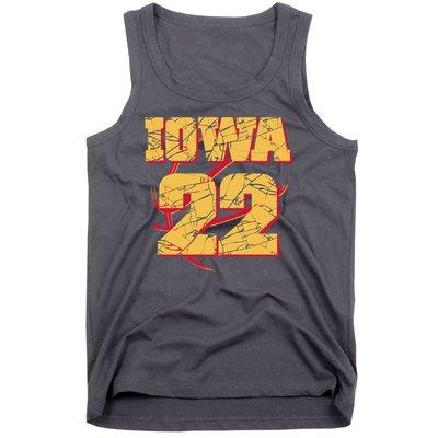 Iowa 22 Basketball Sports Fan Tank Top