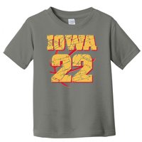 Iowa 22 Basketball Sports Fan Toddler T-Shirt