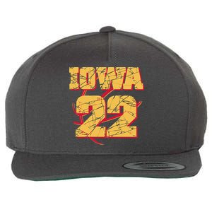 Iowa 22 Basketball Sports Fan Wool Snapback Cap