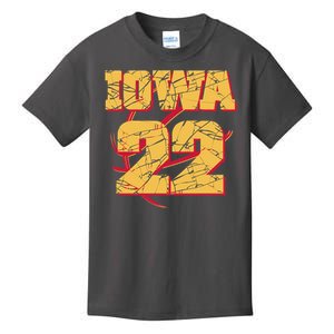 Iowa 22 Basketball Sports Fan Kids T-Shirt