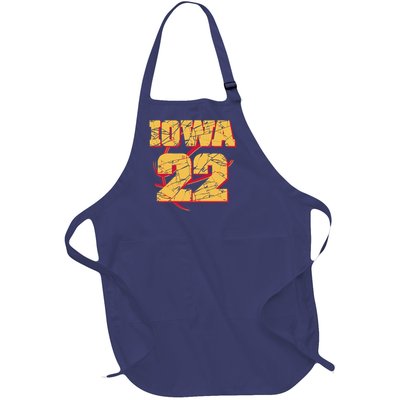 Iowa 22 Basketball Sports Fan Full-Length Apron With Pockets