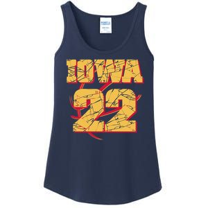 Iowa 22 Basketball Sports Fan Ladies Essential Tank