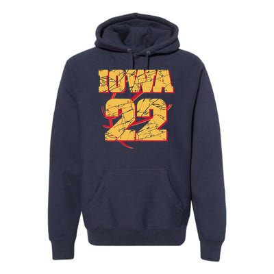 Iowa 22 Basketball Sports Fan Premium Hoodie