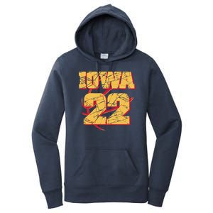 Iowa 22 Basketball Sports Fan Women's Pullover Hoodie