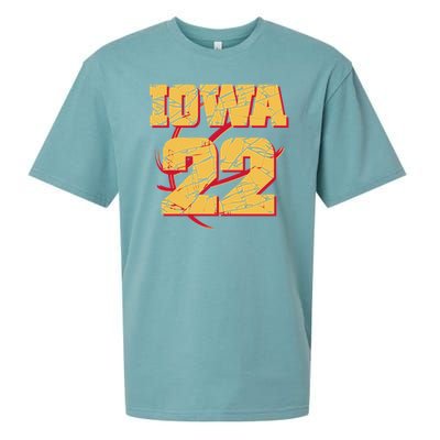 Iowa 22 Basketball Sports Fan Sueded Cloud Jersey T-Shirt