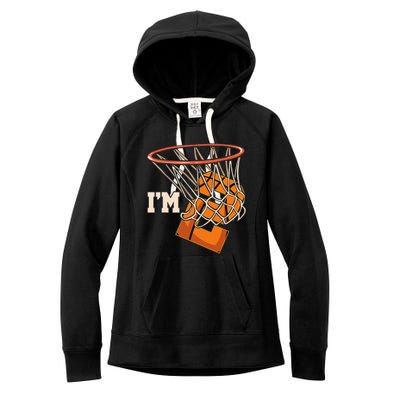 IM 2 Basketball Theme Birthday Party Celebration 2nd Women's Fleece Hoodie