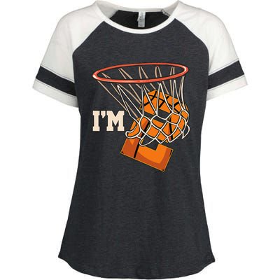 IM 2 Basketball Theme Birthday Party Celebration 2nd Enza Ladies Jersey Colorblock Tee