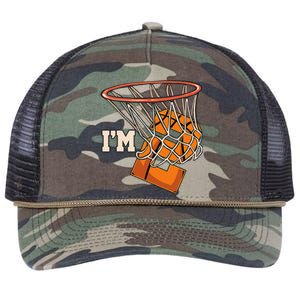 IM 2 Basketball Theme Birthday Party Celebration 2nd Retro Rope Trucker Hat Cap