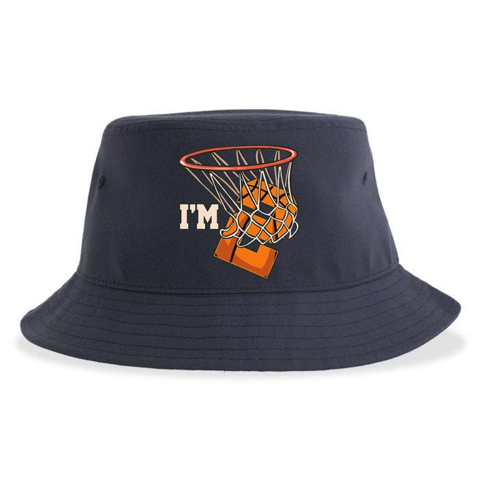 IM 2 Basketball Theme Birthday Party Celebration 2nd Sustainable Bucket Hat