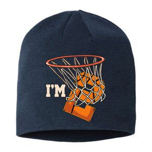 IM 2 Basketball Theme Birthday Party Celebration 2nd Sustainable Beanie