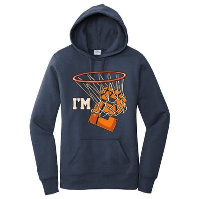 IM 2 Basketball Theme Birthday Party Celebration 2nd Women's Pullover Hoodie