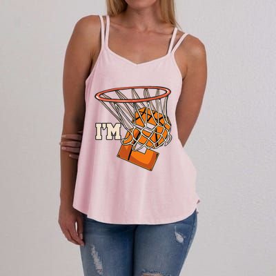 IM 2 Basketball Theme Birthday Party Celebration 2nd Women's Strappy Tank