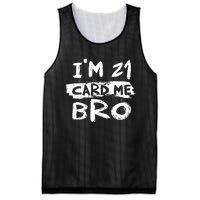 IM 21 Card Me Bro Funny 21st Birthday Mesh Reversible Basketball Jersey Tank