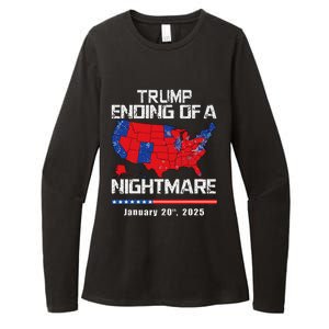 Inauguration 2025 Ending Of A Nightmare Trump 47th President Womens CVC Long Sleeve Shirt