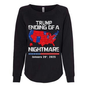 Inauguration 2025 Ending Of A Nightmare Trump 47th President Womens California Wash Sweatshirt