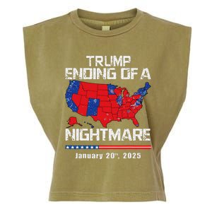 Inauguration 2025 Ending Of A Nightmare Trump 47th President Garment-Dyed Women's Muscle Tee