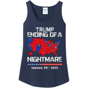 Inauguration 2025 Ending Of A Nightmare Trump 47th President Ladies Essential Tank