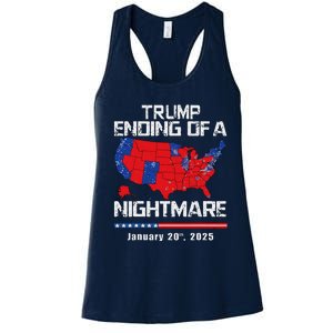 Inauguration 2025 Ending Of A Nightmare Trump 47th President Women's Racerback Tank