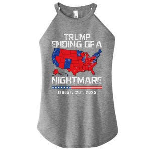 Inauguration 2025 Ending Of A Nightmare Trump 47th President Women's Perfect Tri Rocker Tank