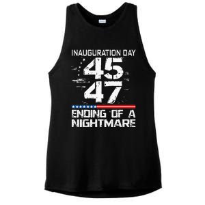 Inauguration 2025 Ending Of A Nightmare Trump 47th President Ladies PosiCharge Tri-Blend Wicking Tank