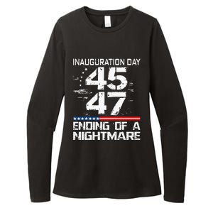 Inauguration 2025 Ending Of A Nightmare Trump 47th President Womens CVC Long Sleeve Shirt